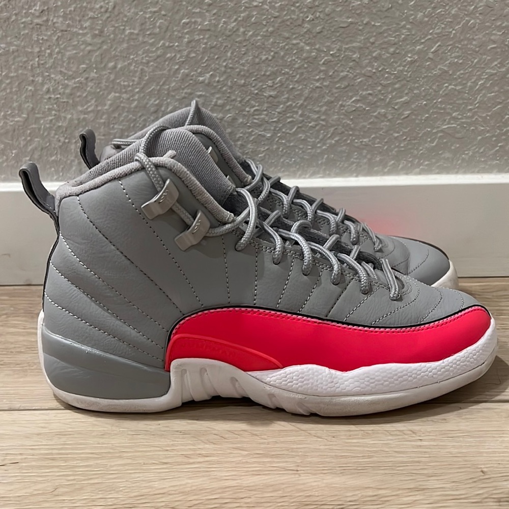 Jordan 12 gray and pink